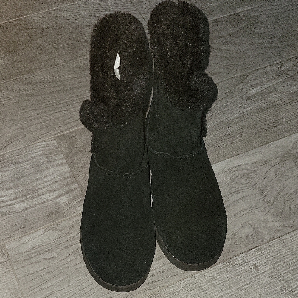 Women's Black Suede Boots